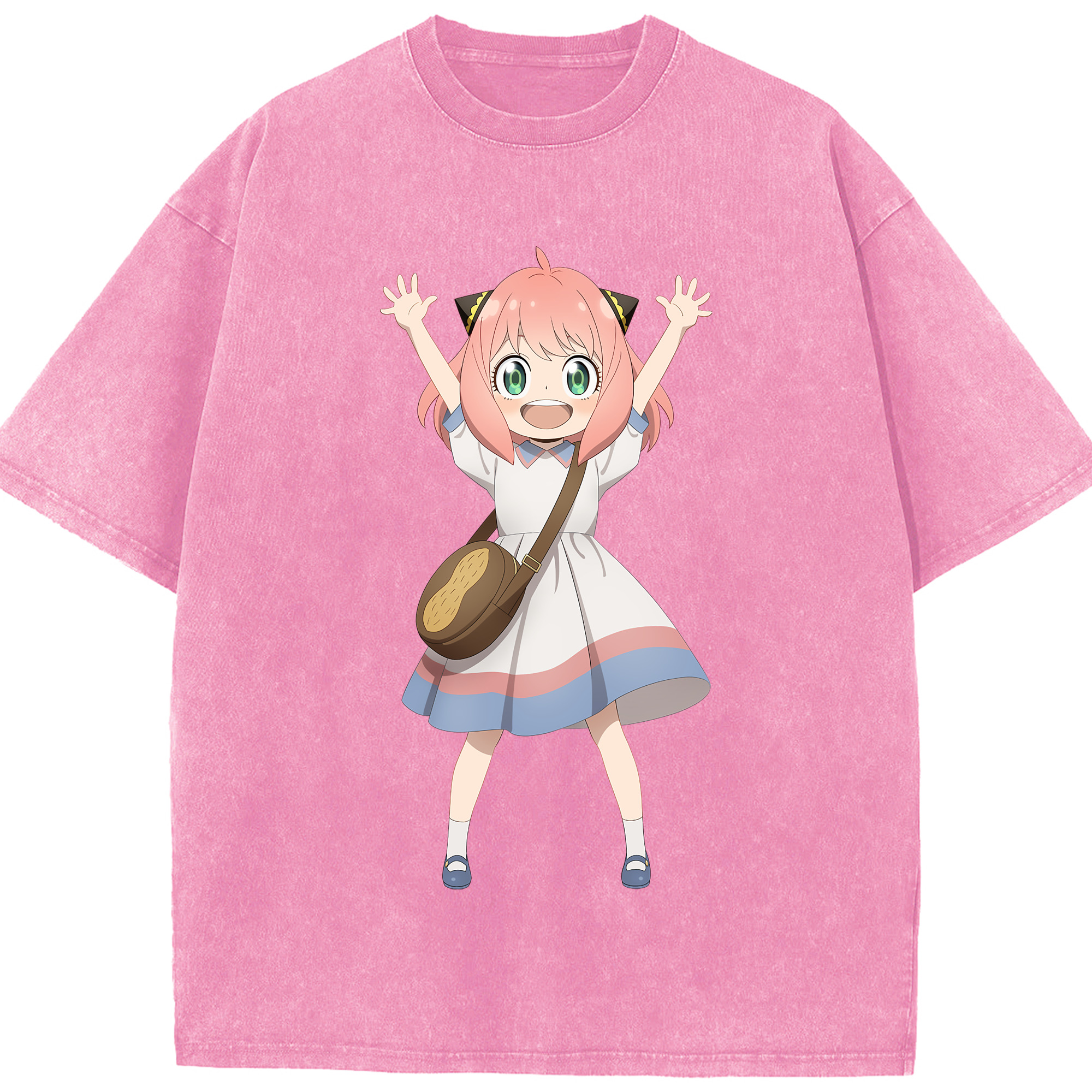 （画像用） SPY×FAMILY间谍家家酒 綿100% ヴィンテージ風 半袖Tシャツ（フロントプリント）